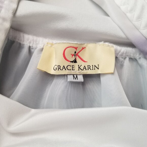 Vintage Style White Sheer Ruffled Petticoat Crinoline 2 Layers Lined * Small - Picture 8 of 8